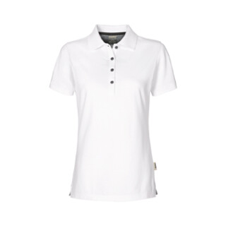 Damen-Poloshirt Cotton-Tec #214 01 weiss XS