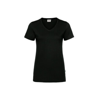 Damen V-Shirt Cotton-Tec #169 anthrazit XS
