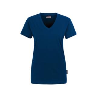 Damen-V-Shirt Classic #126 03 marine M