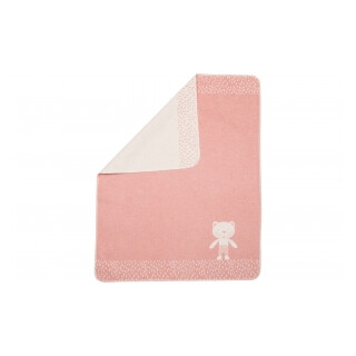 Fussenegger Babydecke Bär rosa mit Stick