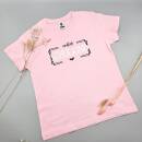 Kinder-T-Shirt rosa - endlich Schulkind weiss