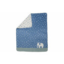Fussenegger Babydecke Elefant im Regen  blau