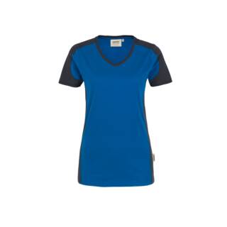 Damen V-Shirt Contrast Mikralinar® #190